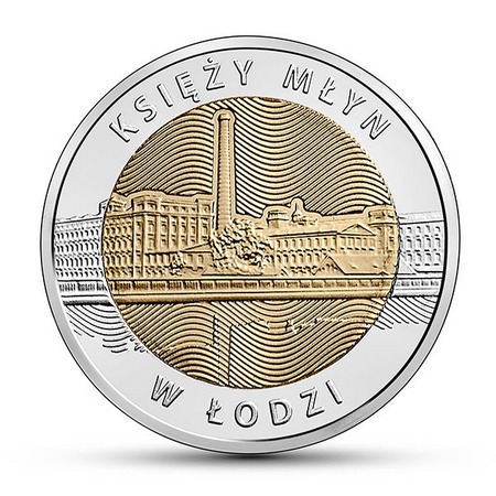 5 złotych - Odkryj Polskę - Księży Młyn w Łodzi
